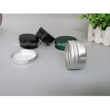 Black Aluminum Cosmetic Cream Jar (PPC-ATC-056)